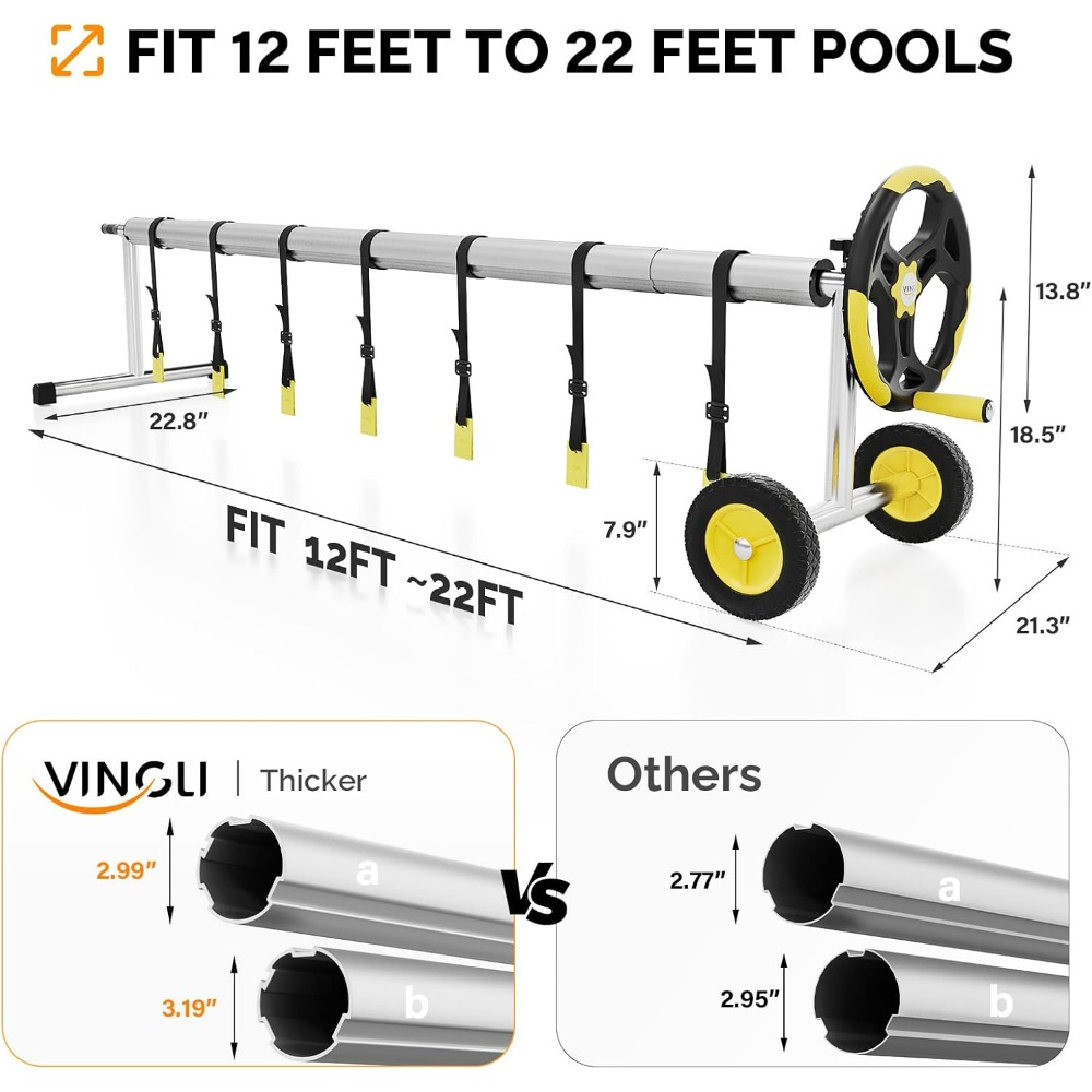 VINGLI 21FT - Enrollador de cu - Reel Cover reseña y precio