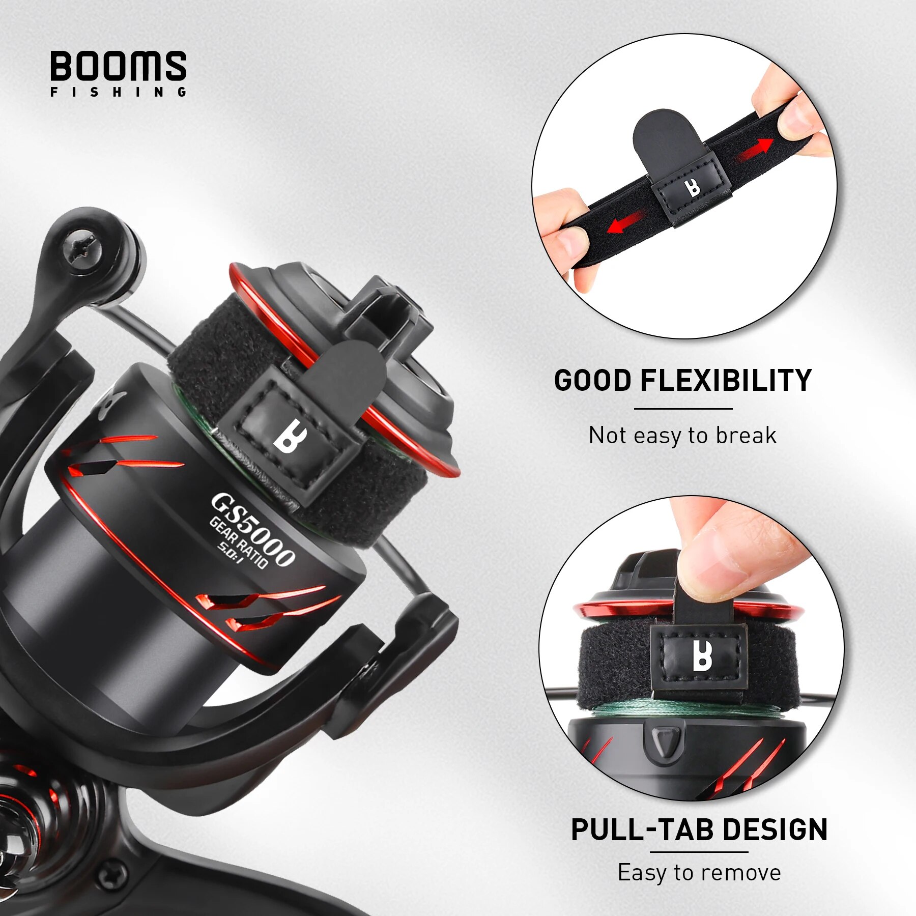 Booms Fishing-carrete giratori - Reel Cover reseña y precio